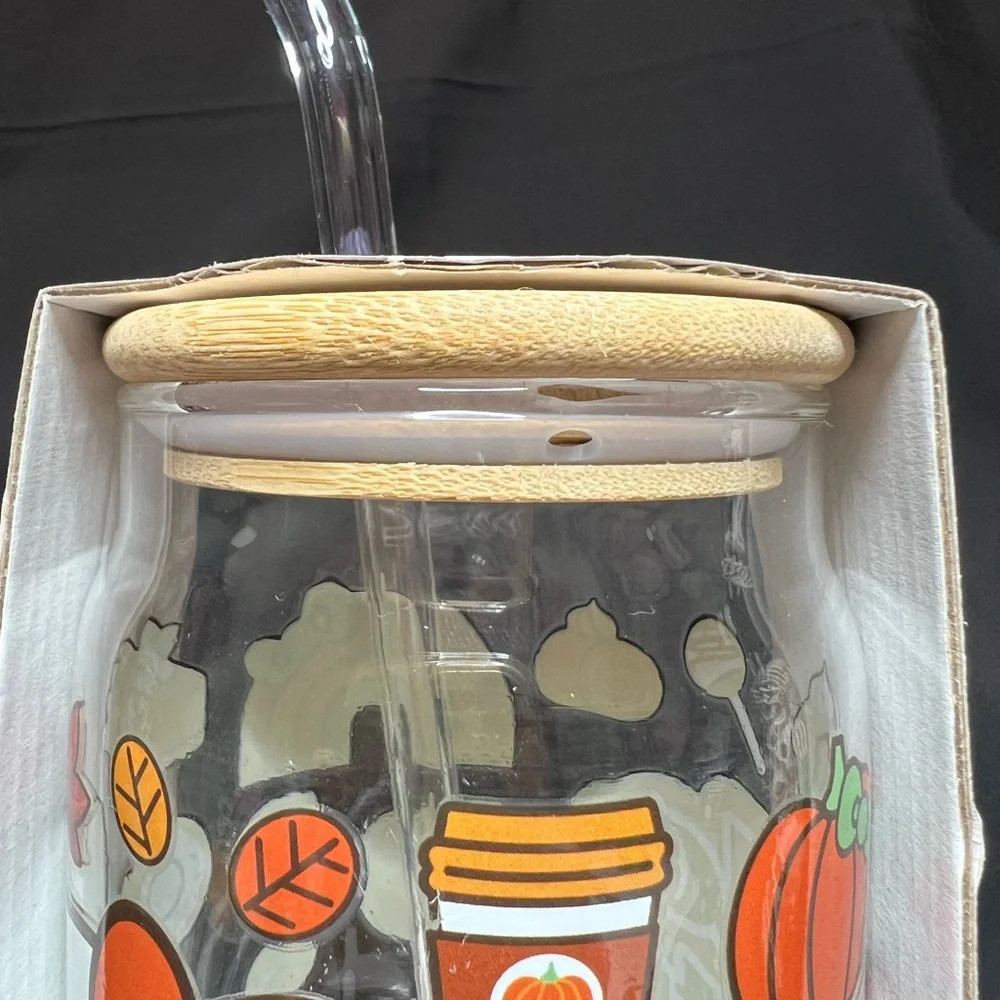 Sanrio Hello Kitty Fall Season Pumpkin Spice Autumn Tumbler w/Bamboo Lid - Picture 11 of 12